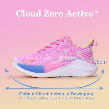 Жіночі кросівки Hawkwell Cloud Zero Active Cushion - біло-рожеві, для тенісу, ходьби, фітнесу, тренувань, зручні та дихаючі (40 EU, Фуксія)