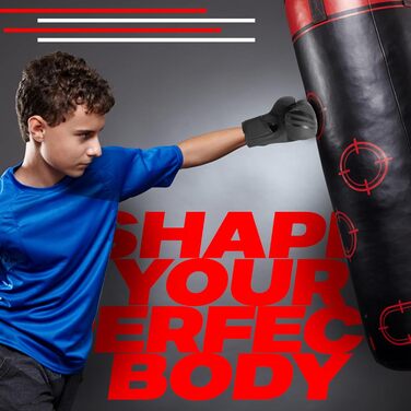 Боксерські рукавички для дітей Sawans: тренування, MMA, кікбоксинг, муай-тай, 6 унцій, чорний колір