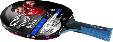 Настільний тенісний ракетка Butterfly Timo Boll Black ITTF, професійна, анатомічна ручка, накладка Wakaba, з чохлом і 3 м'ячами