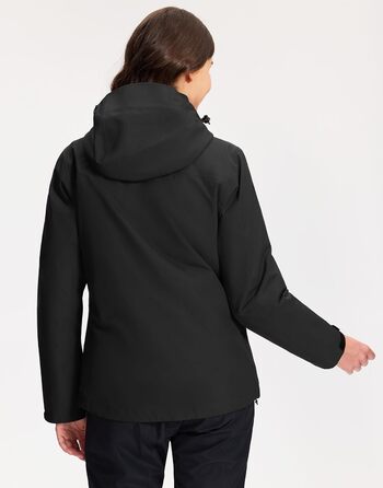 Зимова куртка Pioneer Camp для жінок – 3 в 1, для катання на лижах та сноуборді, водонепроникна, дихаюча, з бавовняною підкладкою (Чорний, L)