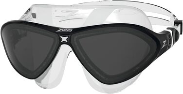 Унісекс маска для плавання Zoggs Horizon Flex, прозоро-чорна, димчасті лінзи, для дорослих