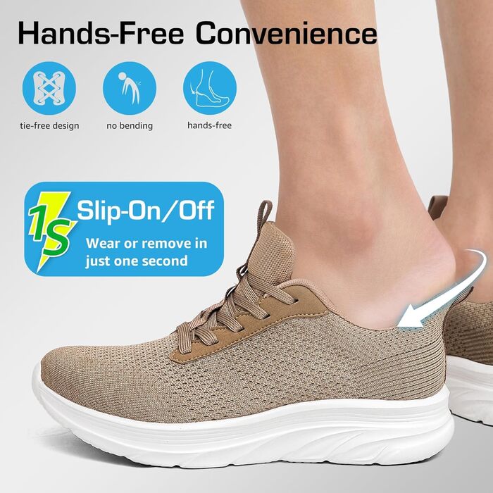 Сліпони чоловічі DimaiGlobal - легкі спортивні кросівки для активного відпочинку (43 EU, верблюжий)