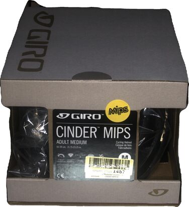 Велосипедний шолом Giro Cinder MIPS чорний/сірий, розмір M (55-59 см), для шосейного велосипеда, модель 2022 року