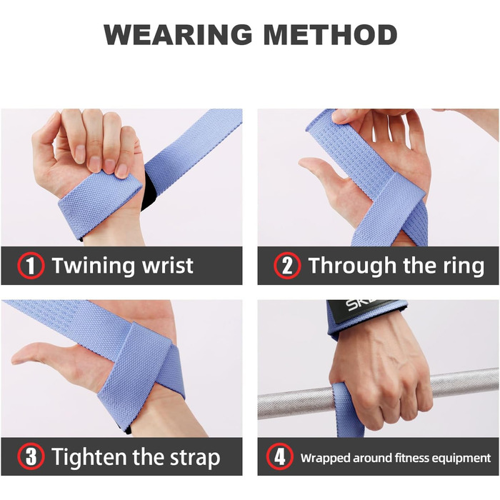 Ремені для підйому штанги Zughilfen для жінок, фітнесу та бодібілдингу, з неопреновою підкладкою для зап'ястя, антиковзаючі, для важкої атлетики, фітнесу, Xfit, силових тренувань, фіолетові