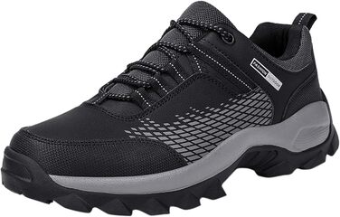 Черевики для трекінгу та хайкінгу чоловічі, водонепроникні, легкі, зручні, антиколізійні, для туризму та трейлраннінгу (39 EU, чорний)