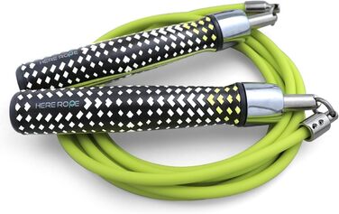 Вагісне скакалка для фітнесу, боксу та кардіо Neno Green M (1/1.8 кг), з кульковими підшипниками та ергономічними ручками, довжина 2.59м (на зріст 1.65м - 1.73м)
