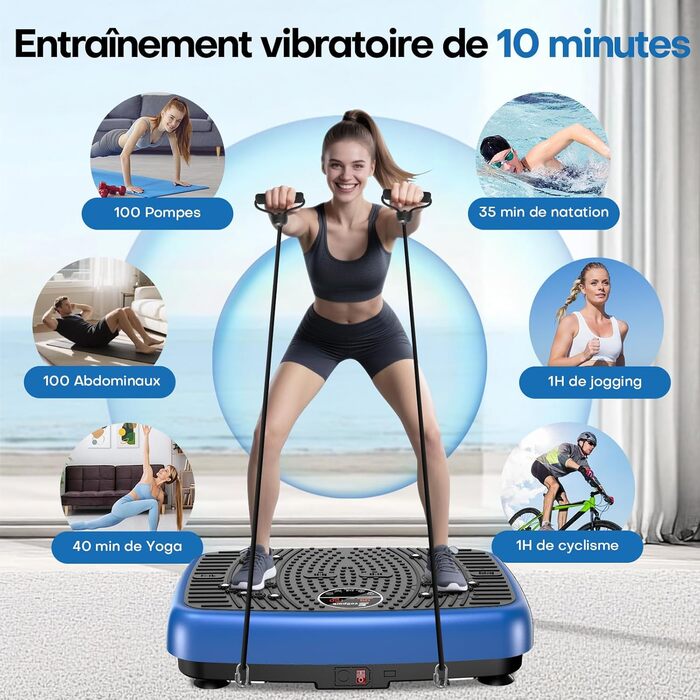 Вібраційна платформа EvoSpark: Тест-переможець 2025, з подвійним мотором для схуднення та тренувань всього тіла. Масажер, платформа для вібраційного тренування до 204 кг, покращена версія для дому. Зелений колір.