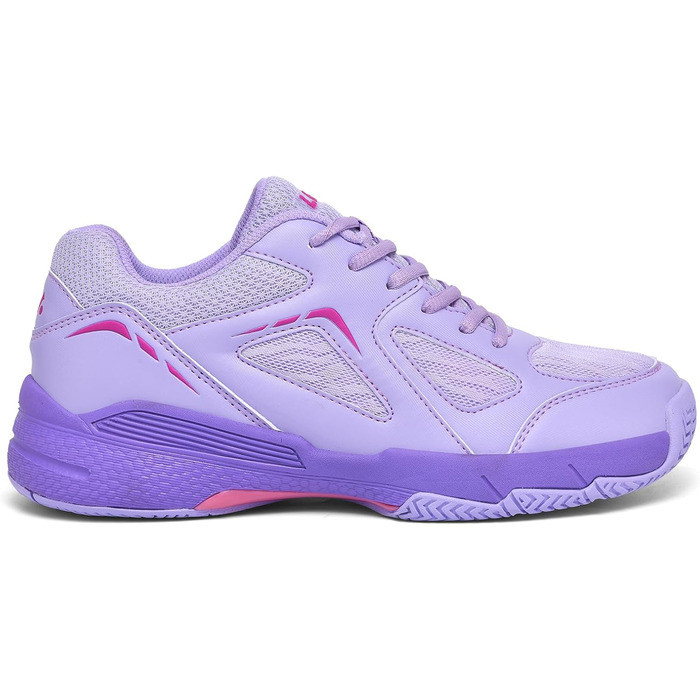 Жіночі тенісні кросівки P601, неслизькі, з амортизацією, стабілізуючі, дихаючі, біло-лілові (37.5 EU, лавандовий ліловий)