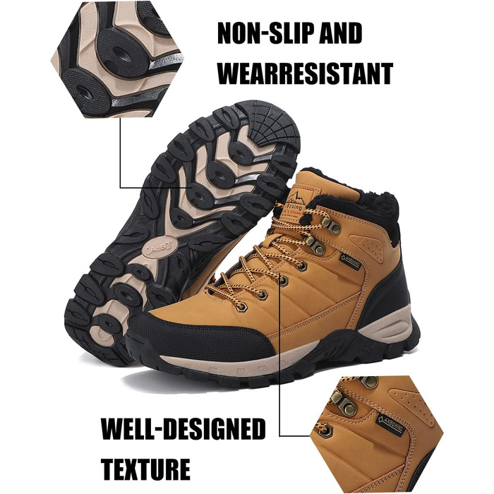 Чоботи зимові чоловічі Arrigo Bello, теплий водонепроникний черевик для хайкінгу та трекінгу, зелений, розмір 41-46