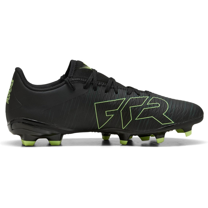 Футбольні бутси PUMA Future 8 Play FG/AG для унісекс, біло-чорно-червоні, 47 EU, Puma Black Fizzy Light Green Terrain