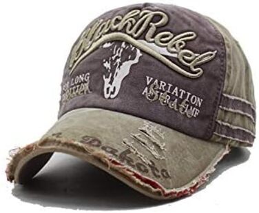 Кепка-бейсболка CheChury унісекс вінтажна, регульована кепка для гольфу та спорту, однорозмірна, колір хакі