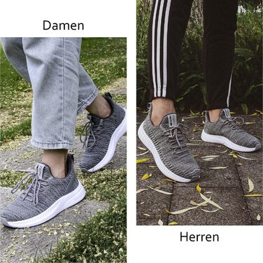 Кросівки Feethit для чоловіків: спортивні, для бігу та повсякденного носіння, сірі, з неслизькою гумовою підошвою, легкі та дихаючі, розмір 45 EU