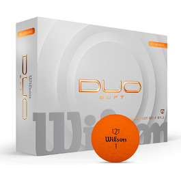 Гольф м'ячі Wilson Duo Soft, білий/червоний/оранжевий