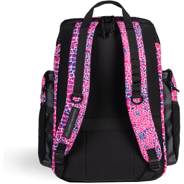 Рюкзак для плавання Arena One Go, 45 літрів, рожевий, з принтом 'Зміїна шкіра'