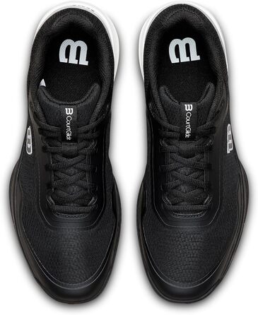 Тенісні кросівки Wilson Courtglide Schwarz WRS339790 (42 EU, Широкий розмір, Чорно-білі)