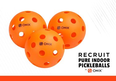 М'яч для піклболу Onix Recruit для приміщень, ігровий, з посиленим зварним швом