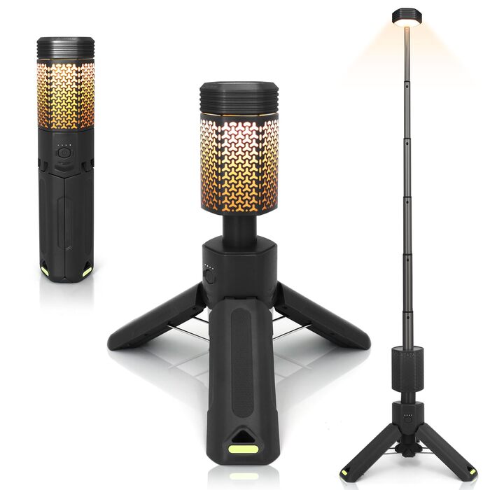 Налобний ліхтар-телескоп з акумулятором 10500mAh, водонепроникний, з магнітною основою та сумкою (чорний)