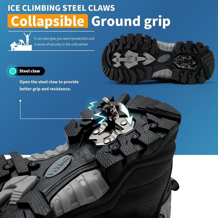 Дитячі зимові черевики Elaphurus: теплі, зручні для ходьби та трекінгу (40 EU, камуфляж чорний)