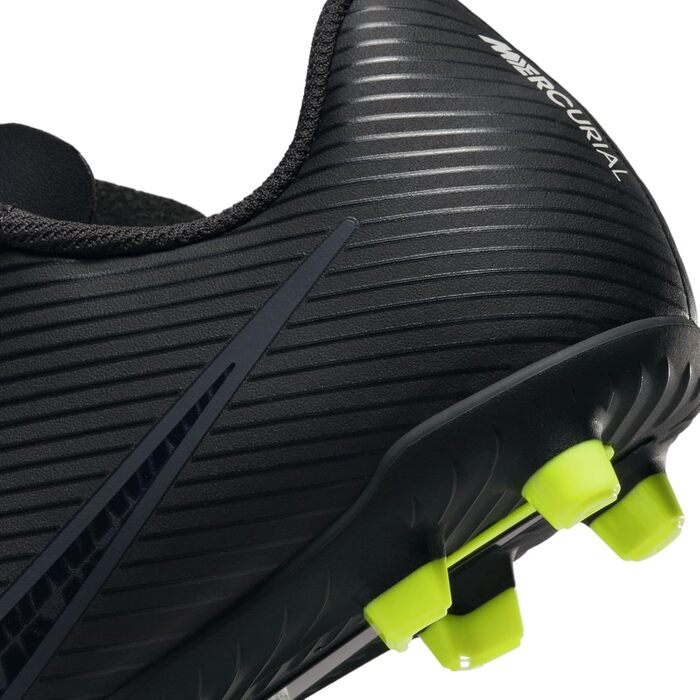 Дитячі футбольні бутси Nike Mercurial Vapor 15 Club FG/MG, 38 EU, чорний/сірий/білий/жовтий