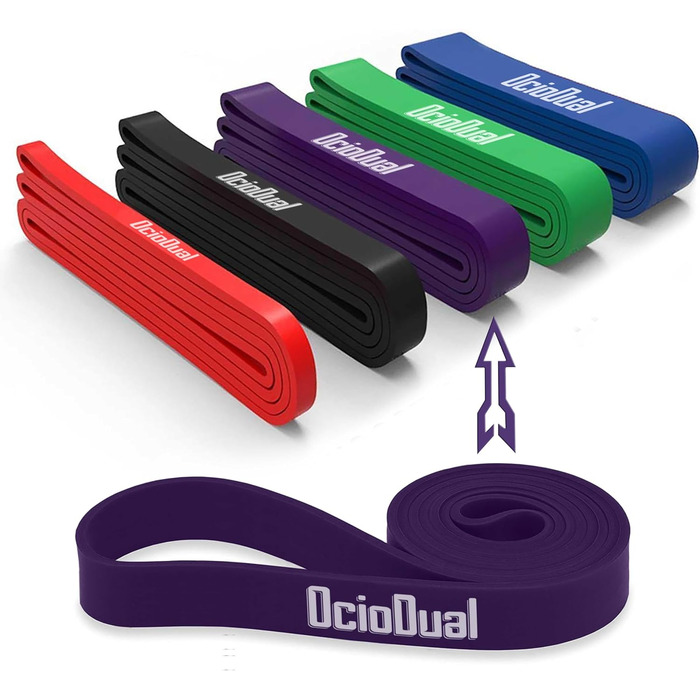 Фітнес-гума OcioDual Latexband для тренувань (7-16 кг, 13 мм, червона)