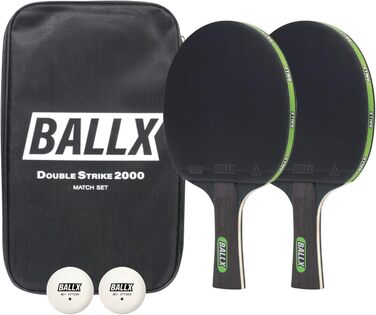 Набір для настільного тенісу BallX: ракетки, м'ячі, чохол | Пінг-понг комплект для двох | Тенісні ракетки та аксесуари