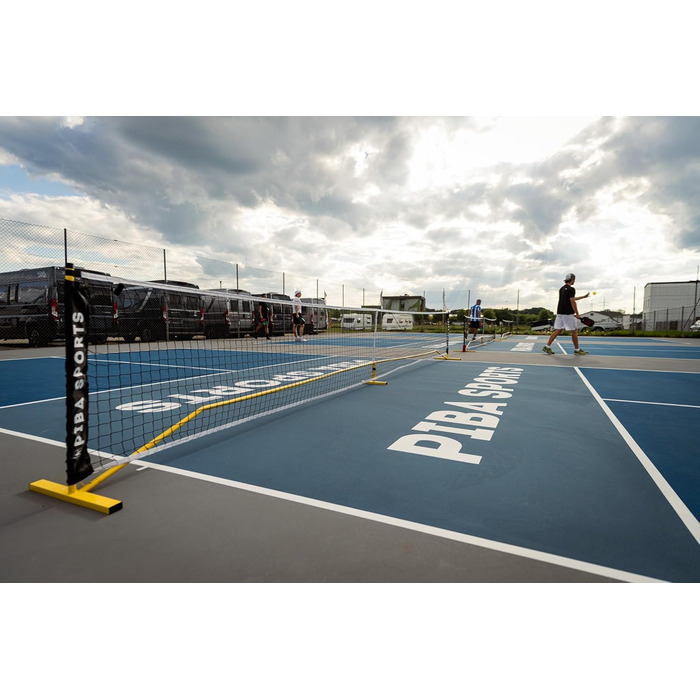 М'яка сітка для піклболу преміум-якості – офіційний розмір для турнірів, легка у збиранні, міцна та портативна – ідеальна для професіоналів та любителів, жовта