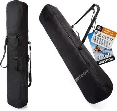 Чохол для сноуборду Meteor - до 167 см, водонепроникний, міцний, чорний