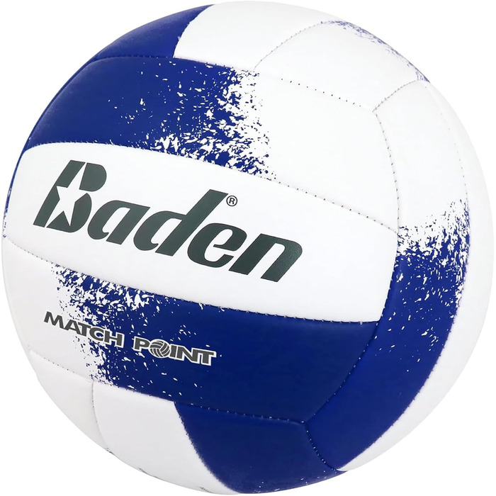Волейбольний м'яч Baden Match Point для вулиці та відпочинку (розмір 5) - Royal Blue/Weiß