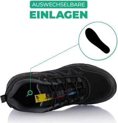 Черевики для трекінгу та трейлраннінгу Softshell для жінок та чоловіків, чорні (46 EU)