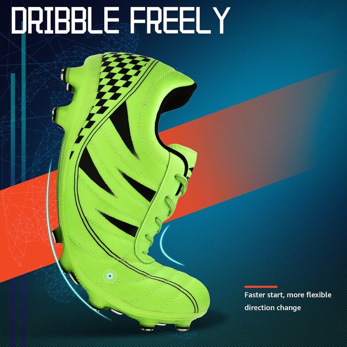 Дитячі футбольні бутси Littleplum - зелені, розмір 36 EU, для футболу та активного відпочинку