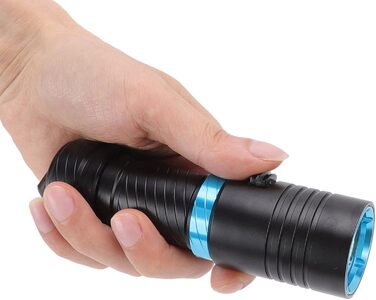 Ліхтар під водою ViaGasaFamido 5000 Lm, IPX8, 100 м, регулювання яскравості, для дайвінгу, риболовлі, полювання, рятування, кемпінгу, водонепроникний, з алюмінієвого сплаву