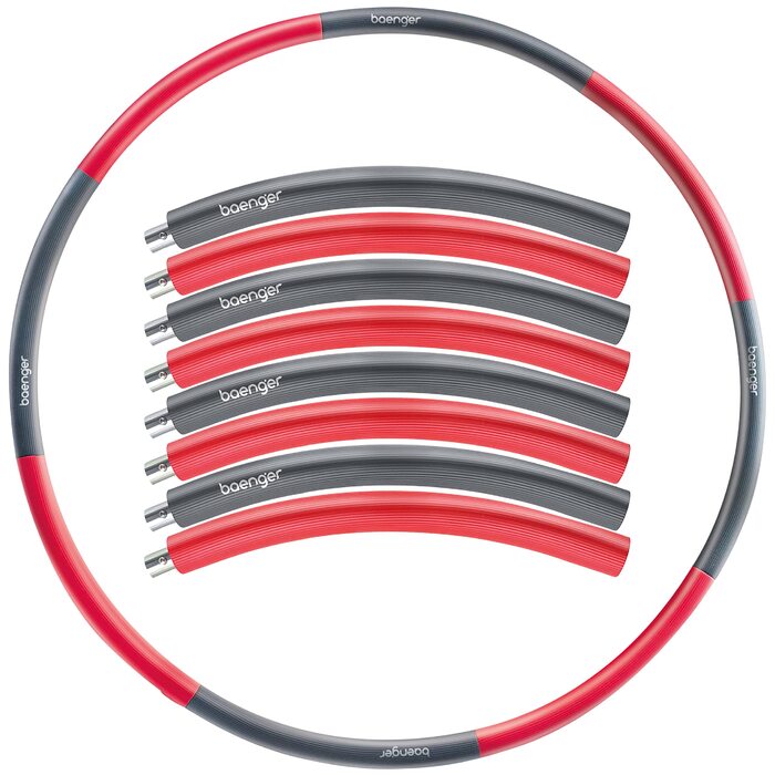Hula Hoop для схуднення з нержавіючої сталі, 8 сегментів, 1.2 кг + eBook