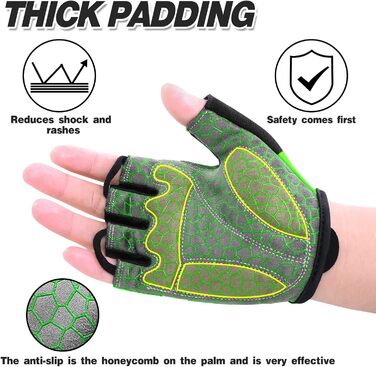 Велосипедні рукавички чоловічі літні напівпальцеві MTB, рукавички для гірського велосипеда/шосе, велосипедні рукавички для відпочинку чоловічі та жіночі, дихаючі, неслизькі, амортизуючі, зелені
