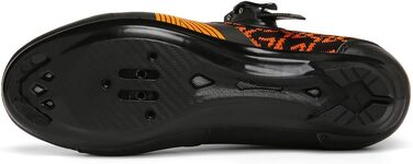 Велотуфлі для їзди на велосипеді: чоловічі та жіночі, для шосе та MTB, з жорсткою підошвою, сумісні з Look SPD/SPD-SL, унісекс, з пряжкою (47 EU, помаранчевий)