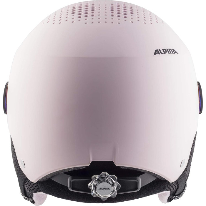 Дитячий лижний шолом Alpina Zupo Visor Q-Lite з візором, рожевий, 54-58 см, легкий, контрастне скло