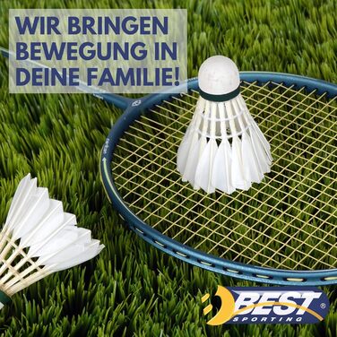 Набір для бадмінтона Best Sporting 260 XT – 2 ракетки, 3 м'ячики, сумка – для активного відпочинку