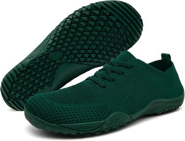 Жіночі кросівки Barfuss: легкі дихаючі сліпони для дому та занять спортом (42 EU, темно-зелені)