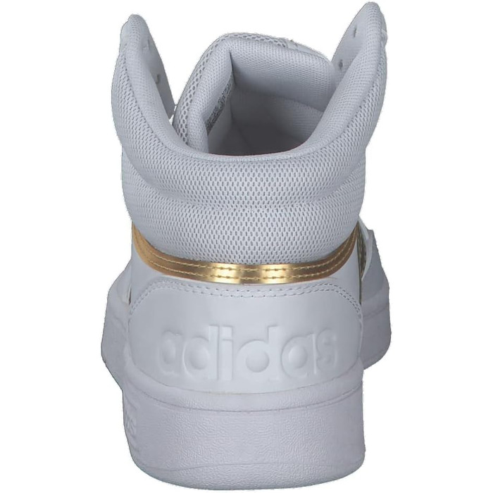 Кросівки Adidas Hoops 3.0 Mid Lifestyle - жіночі, класичні, білі, сірі, розмір 36 2/3 EU