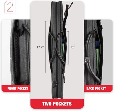 Чохол для бильярдної кия KONLLEN Oxford Cloth 2x4, сірий - сумка для кия