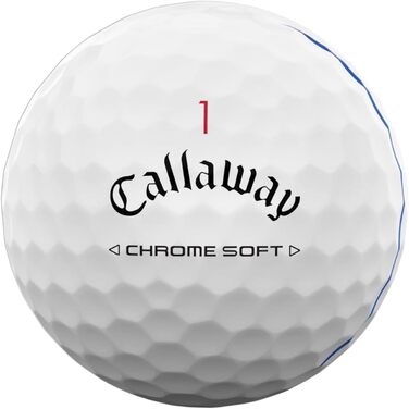 Гольф-кулі Callaway з хромовим покриттям, м'які (Triple Track, упаковка 24 шт, білі)