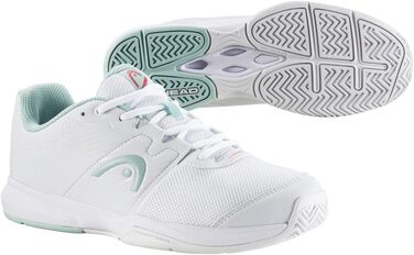 Тенісне взуття HEAD Revolt Court для жінок, білий/сірий, 41 EU