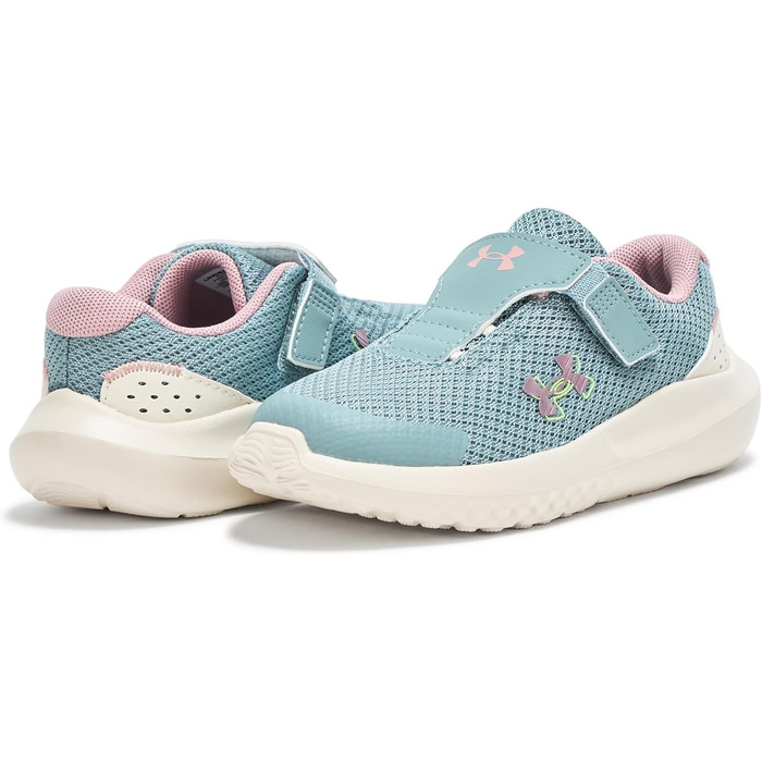 Кросівки для хлопчиків Under Armour Binf Surge 4 AC, 16.0 см, колір Serpentine Stone Turmalin Metallic Pink