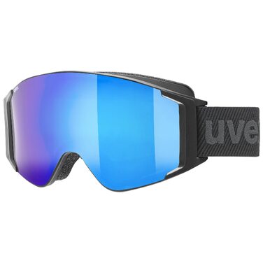 Гірськолижні окуляри uvex G.gl 3000 Unisex, матовий чорний / blue-lasergold lite, універсальний розмір