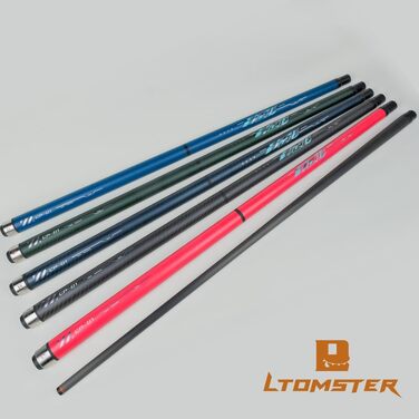 Little Monster Karbonfaser Break & Jump Queue (3 частини), 553 г, 12.9 мм, з чохлом, синій, темно-синій