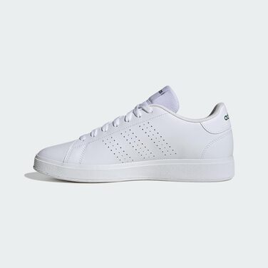 Кросівки adidas Advantage Base 2.0 унісекс, білі з зеленим (Cloud White/Collegiate Green), розмір 42 2/3 EU