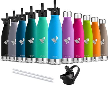 Термос AORIN вакуумний ізольований, 350/500/750 мл, пляшка для води, BPA Free, 24 год холоду та 12 год тепла, для дітей, школи, спорту, фітнесу, велосипеда, на вулицю