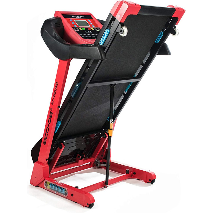 Біговий тренажер ECODE® складаний з DSA Double Shock Absorber, нахилом, Bluetooth та LCD-дисплеєм. 12 програм, опціональний масажер