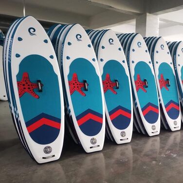 Надувна SUP-дошка WOWSEA Pioneer P1/P2, 245×76×12,7 см, комплект аксесуарів, блакитна, міцна та стійка для відпочинку та спорту