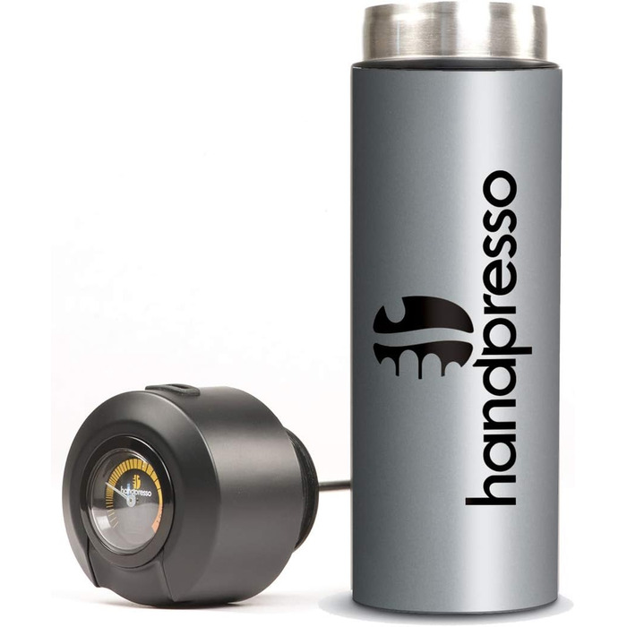 Термос Handpresso 300 мл з термометром, сріблястий, зберігає тепло до 3 годин