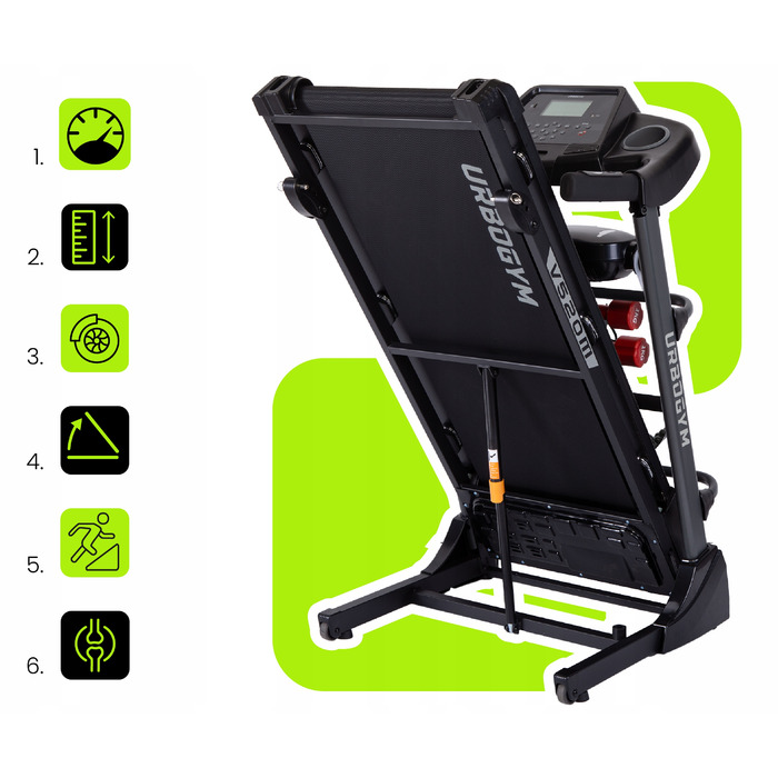 Електрична бігова доріжка Urbogym V520M (до 130 кг)